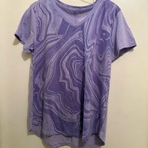 💚💚💚 Tek Gear Purple Swirl Short Sleeve Tee